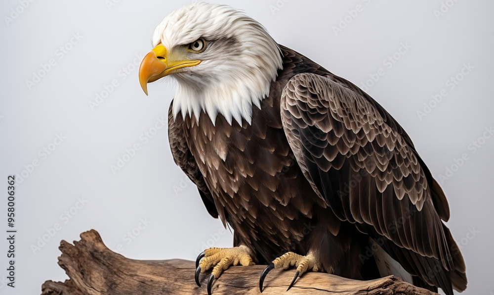 Obraz premium Eagle Studio Shot on a Clean Background