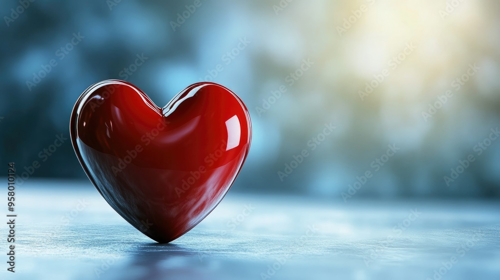 Fototapeta premium Heart Beats with medical background copy space