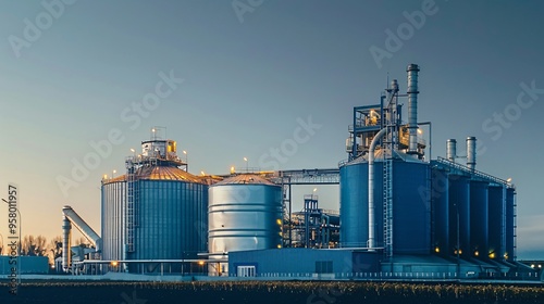 Biogas facility on a farm