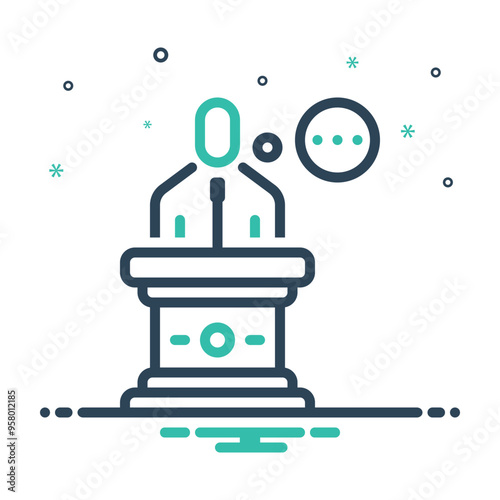 Mix icon for speech