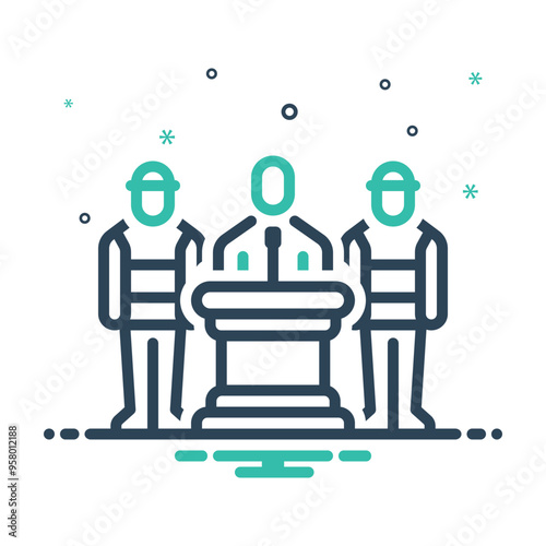 Mix icon for protected speech
