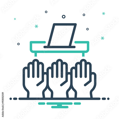 Mix icon for democracy