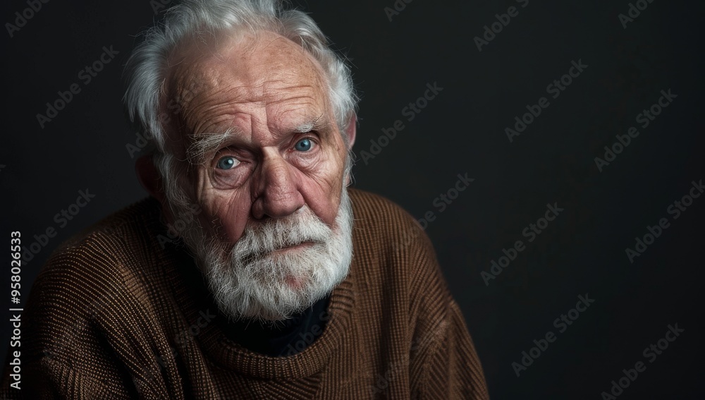 Twilight Years toll of time close-up portrait of an elderly man, his face etched with the passage of time, reflecting a lifetime of experiences, wisdom, and resilience Twilight Years toll of time close-up portrait of an elderly man, his face etched with the passage of time, reflecting a lifetime of experiences, wisdom, and resilience