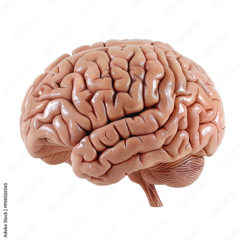 human brain isolated on white human brain isolated on white