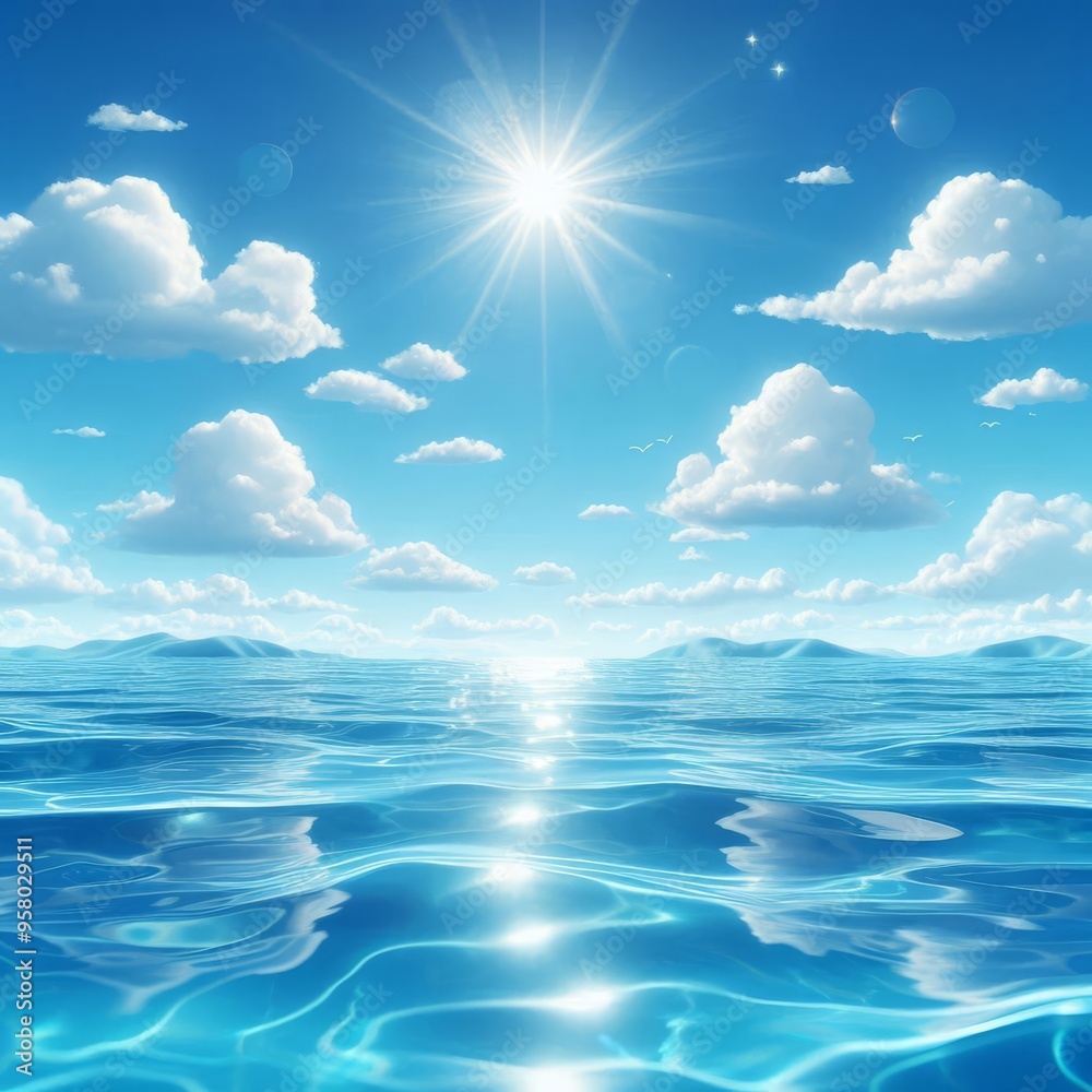 Blue water surface background
Blue water surface background