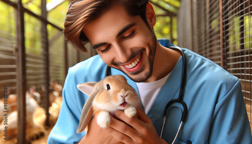 A woman smiles as she watches TV in her office while holding a cat, with a playful bunny nearby, creating a cozy scene full of love and warmth.
4o A woman smiles as she watches TV in her office while holding a cat, with a playful bunny nearby, creating a cozy scene full of love and warmth.
4o