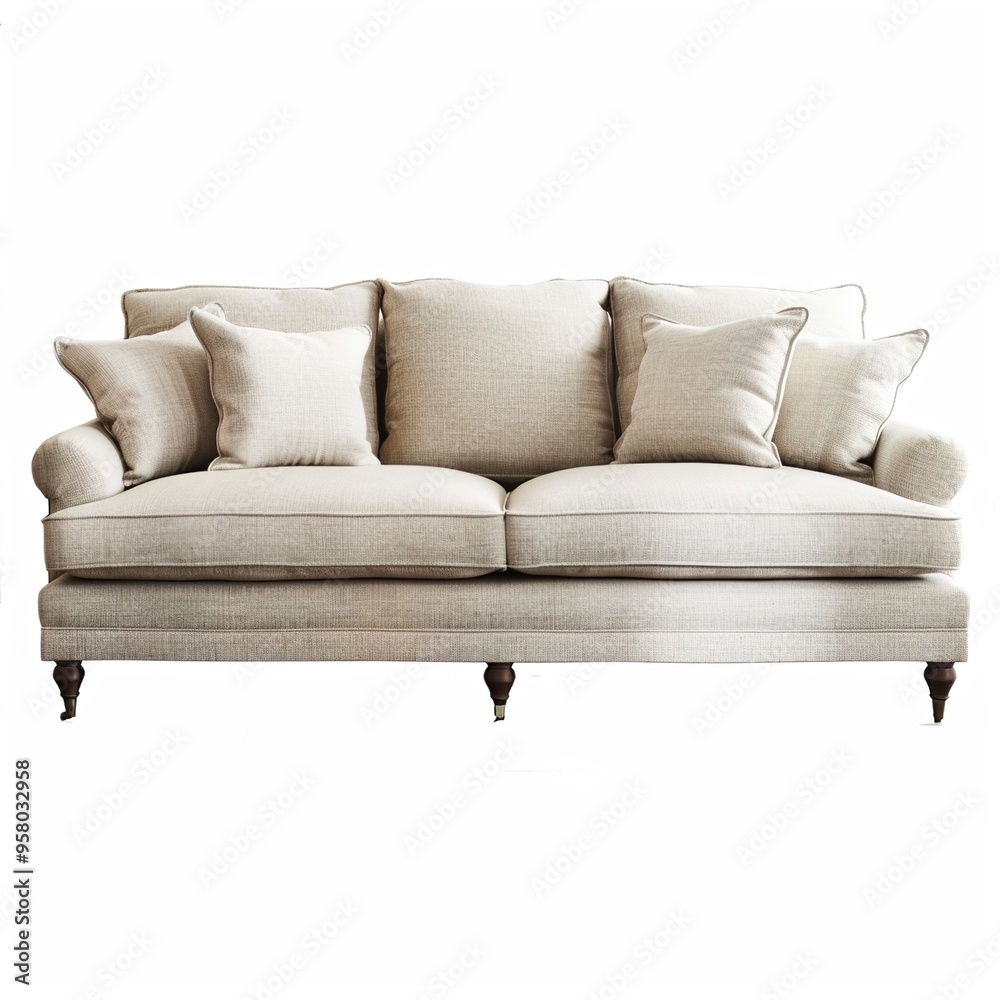 Isolated sofa on white background, transparent Isolated sofa on white background, transparent