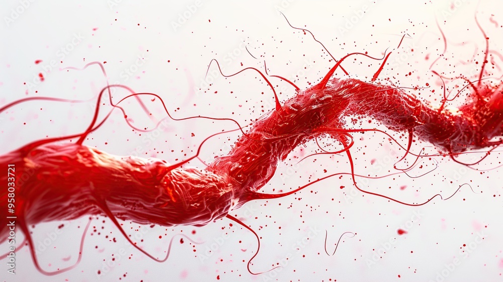 Abstract Red Tendril Abstract Red Tendril