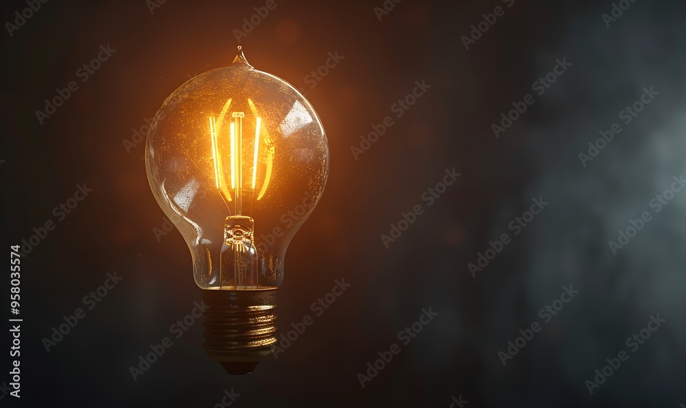 light bulb on dark background. light bulb on dark background.