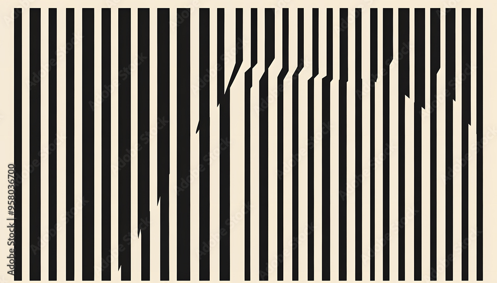 Obraz premium Thin, repeating lines or stripes, either vertical or horizontal, on a neutral background