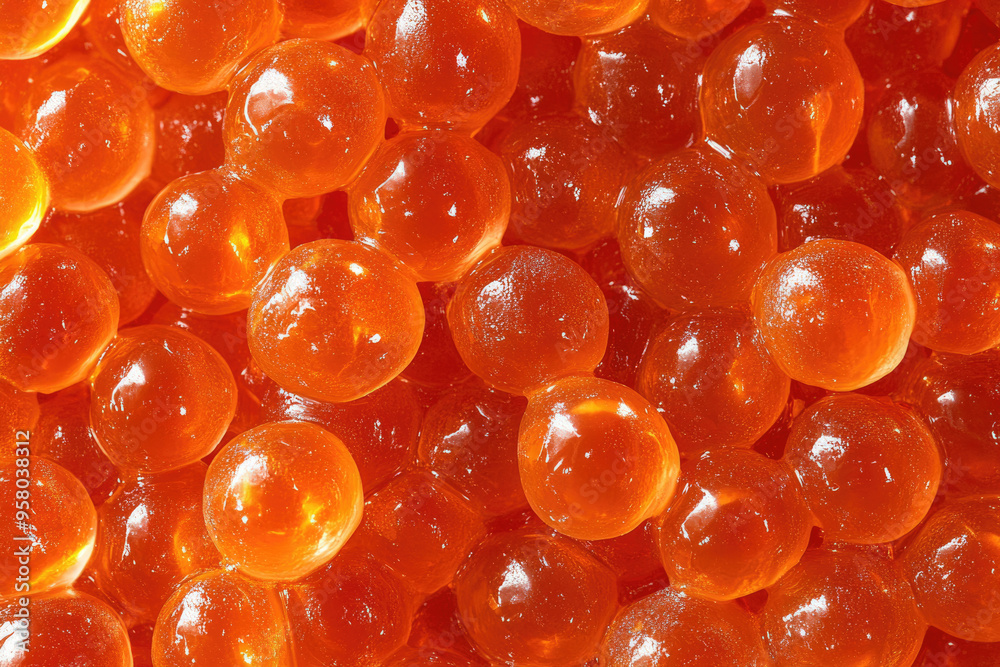 Close-up background of red salmon roe. Close-up background of red salmon roe.