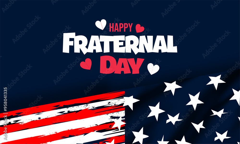 Fraternal Day in the United States , vektor background Fraternal Day in the United States , vektor background