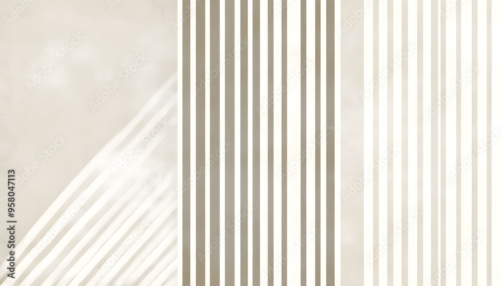 Obraz premium Thin, repeating lines or stripes, either vertical or horizontal, on a neutral background