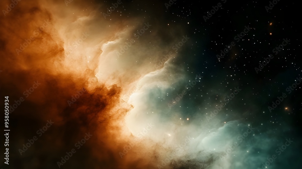 Cosmic Explosion in Dramatic Galactic Nebula Universe Cosmic Explosion in Dramatic Galactic Nebula Universe