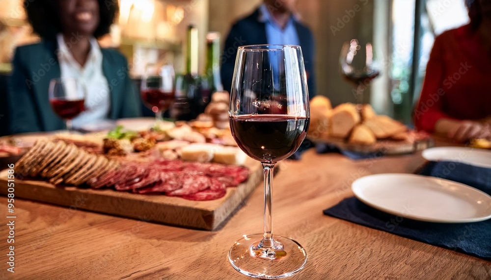 Savoring the Atmosphere: Red Wine and Charcuterie at a Wine Tasting Savoring the Atmosphere: Red Wine and Charcuterie at a Wine Tasting