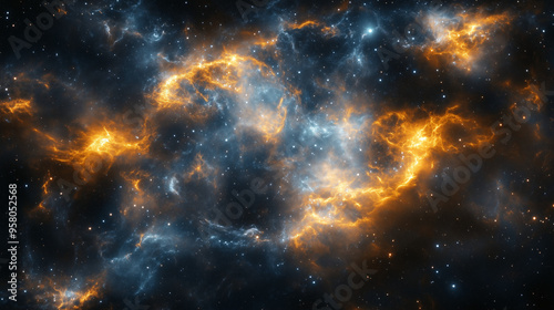 nebula gas cloud in deep outer space