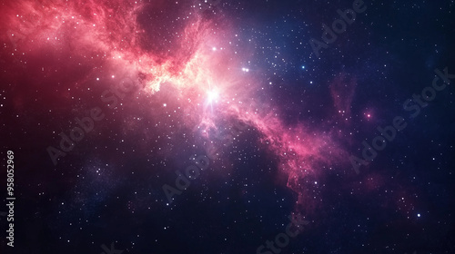 nebula gas cloud in deep outer space