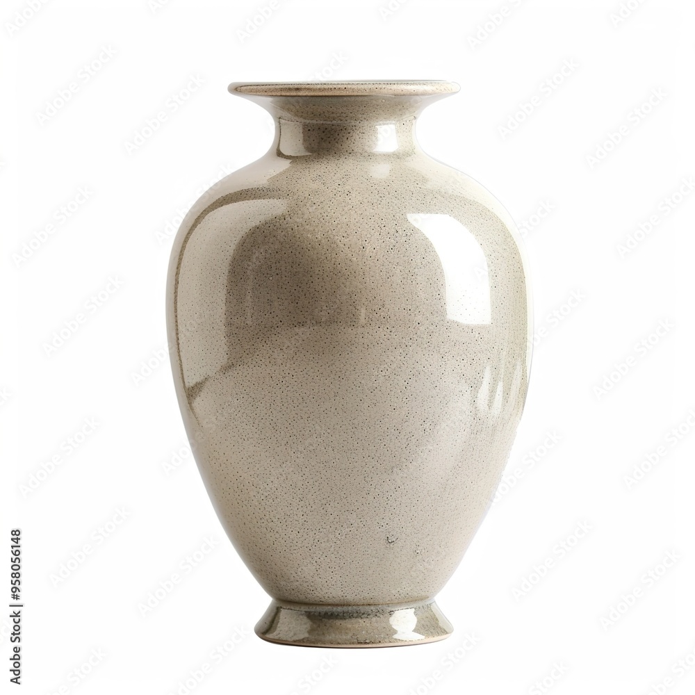 Isolated ceramic vase isolated on white background Isolated ceramic vase isolated on white background
