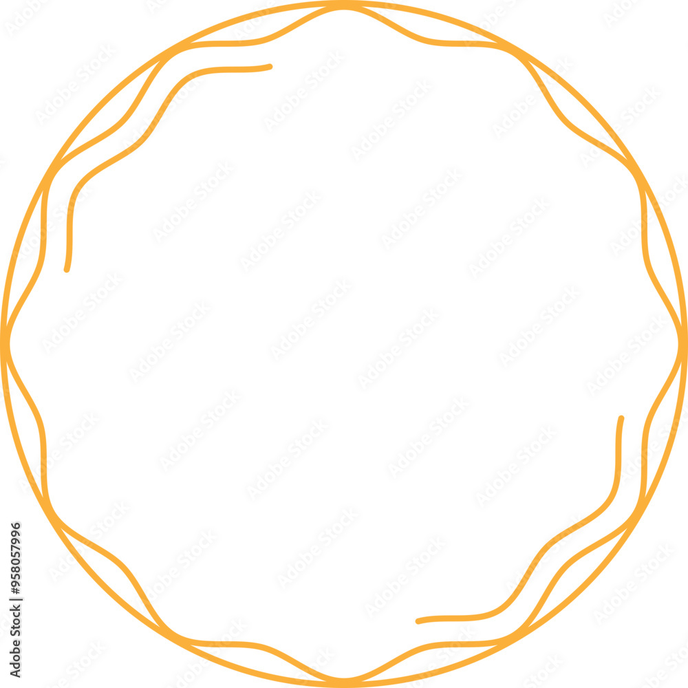 Art Deco Circle Frame