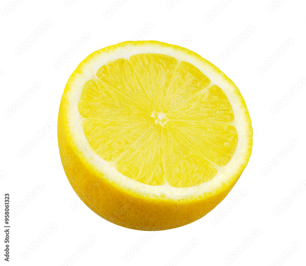 Half of lemon fruit isolated on white background. Half of lemon fruit isolated on white background.