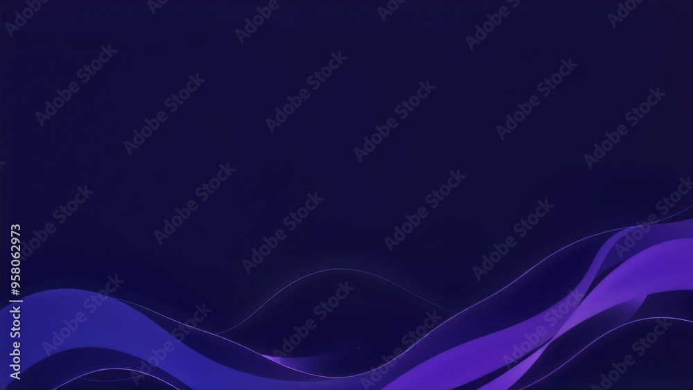 Fototapeta premium Wavy abstract background in deep blue and purple hues with pink accents, creating a dynamic and vibrant atmosphere. Ideal for creative projects.