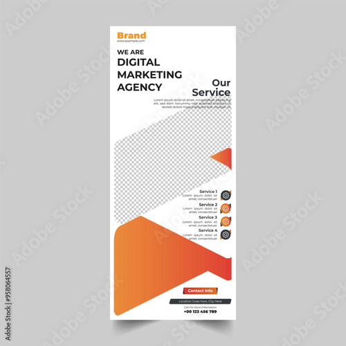 Corporate Business Moden stylish Roll Up Banner Design Template