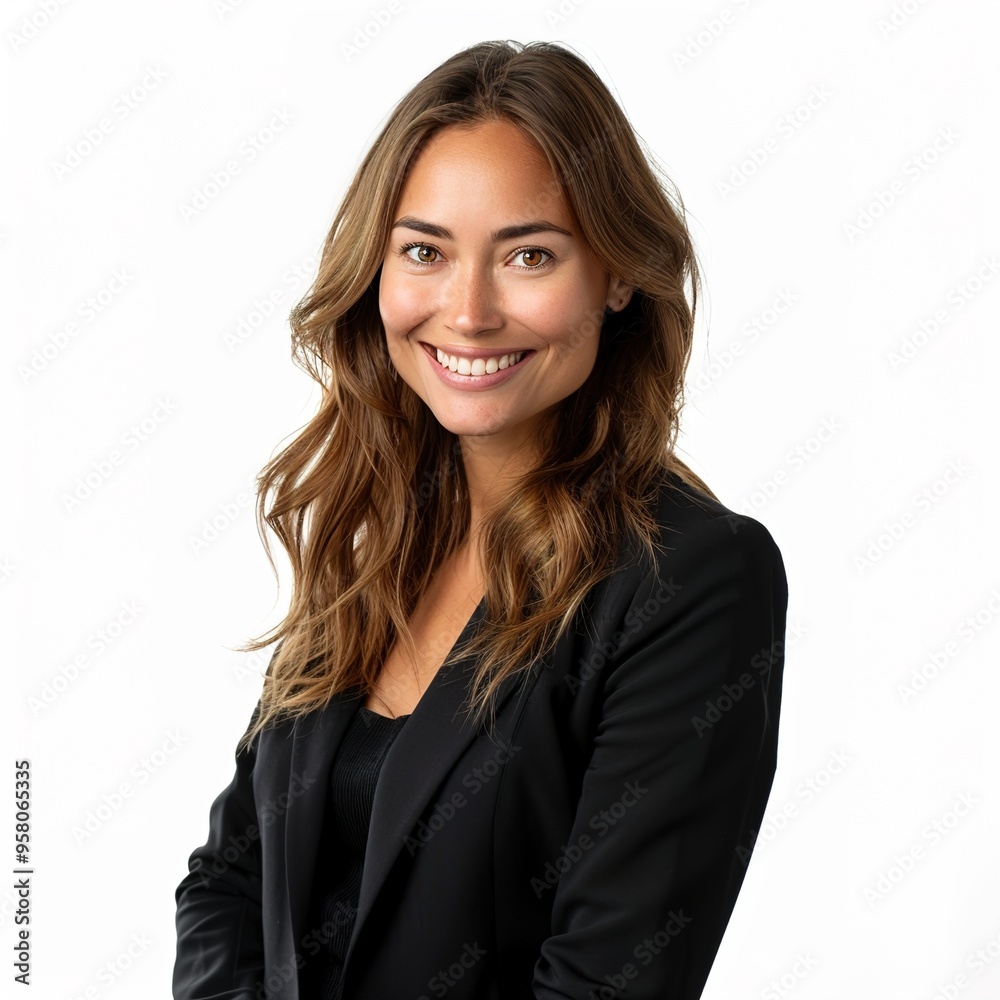 Corporate, happy and portrait of business woman on isolated Corporate, happy and portrait of business woman on isolated