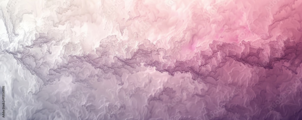 Obraz premium Gentle grainy gradient with blush pink and ivory, 4K hyperrealistic photo