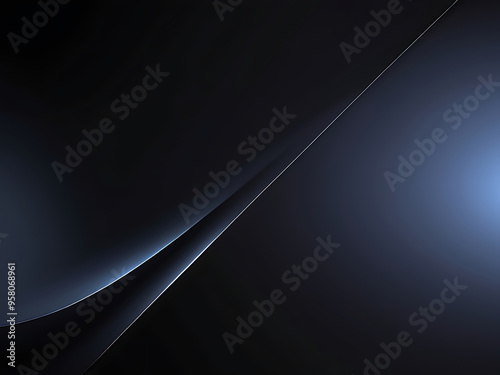 Abstract black blue gradient background texture luxury studio dark soft wallpaper. ai