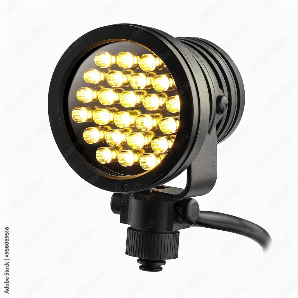 LED spotlight technology isolated on transparent LED spotlight technology isolated on transparent