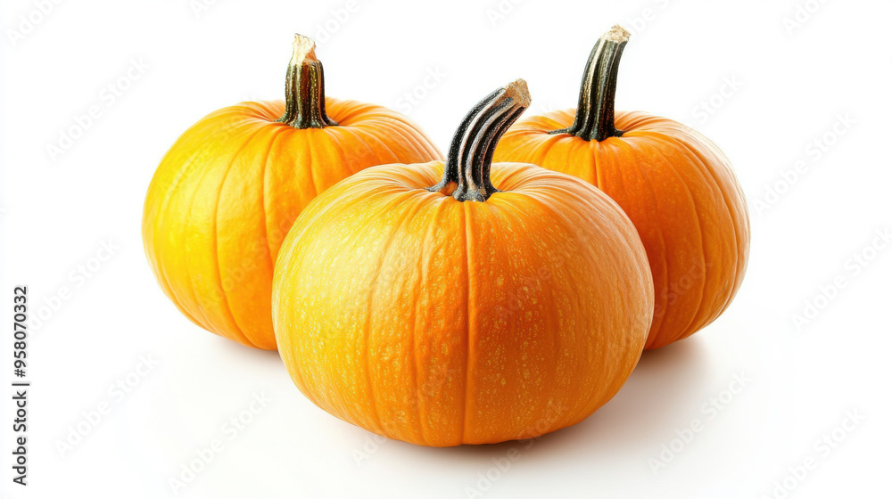 Fototapeta premium collection halloween pumpkin isolated on white background.
