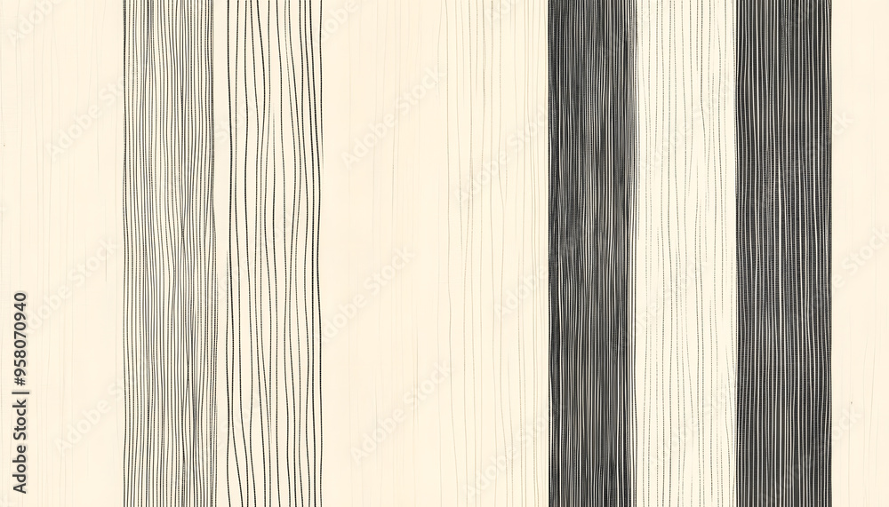 Obraz premium Thin, repeating lines or stripes, either vertical or horizontal, on a neutral background