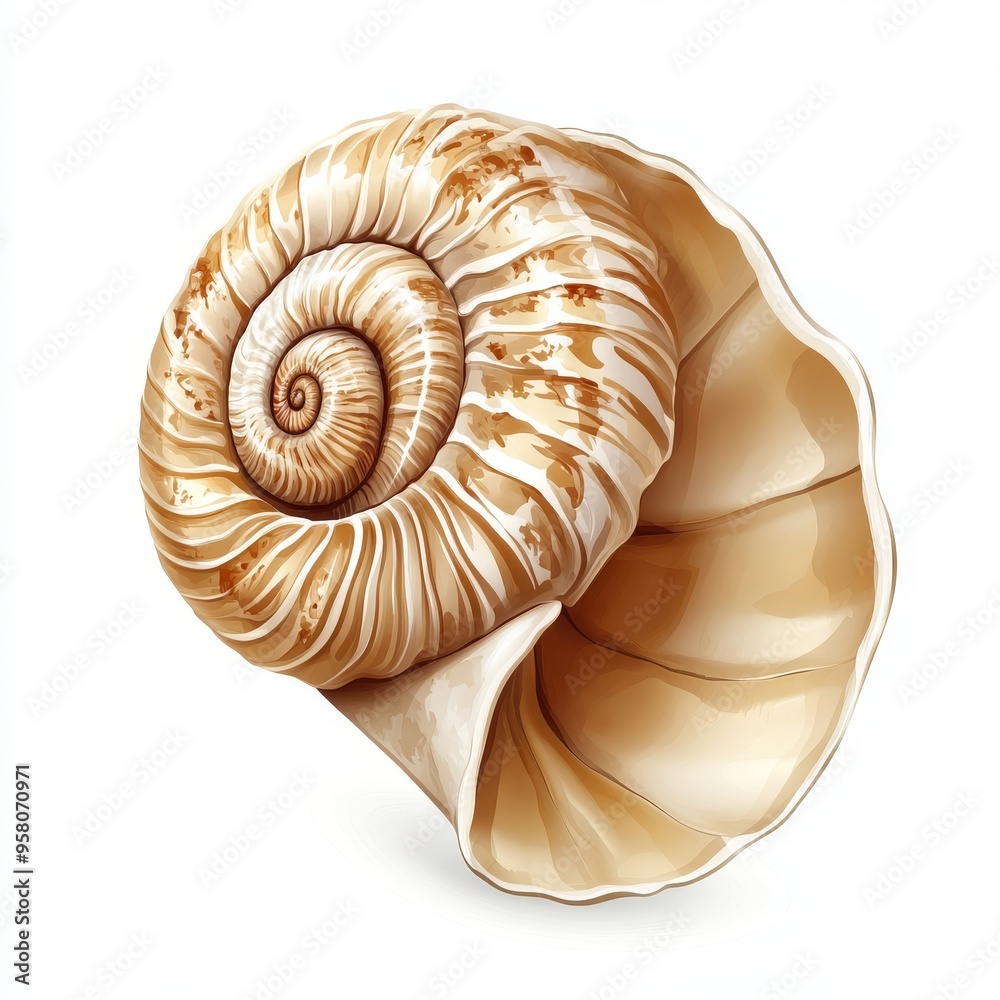 vector graphic of a mollusk vector graphic of a mollusk