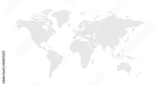 World map. for website layouts,background,education, precise,customizable,Travel worldwide,map silhouette backdrop,earth geography, political,reports. Grayscale style ,isolated on white background.