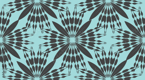 Vector pattern design, seamless fabric wallpaper.