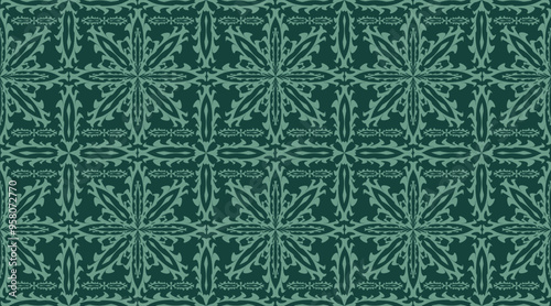 Vector pattern design, seamless fabric wallpaper.
