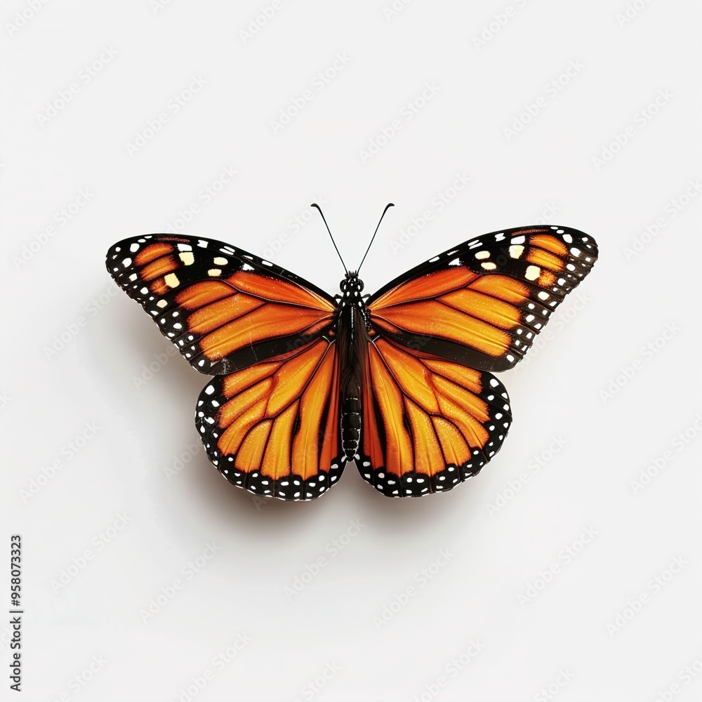 Fototapeta premium Butterfly isolated on transparent background 