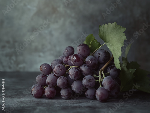 bunch of grapes photo