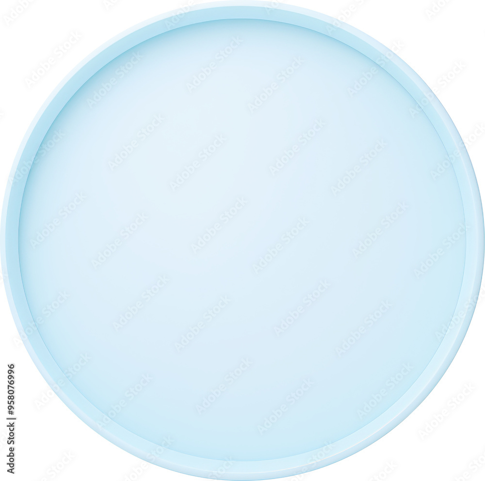 Blue round tray mockup Blue round tray mockup