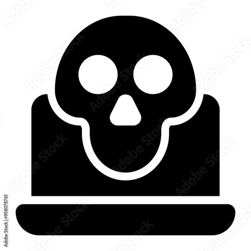 malware, virus, threat, malicious, cyber security solid or glyph icon