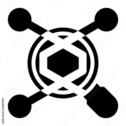promiscuous, network, intercept, monitoring, cyber security solid or glyph icon