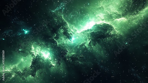 green grand galaxy, few element