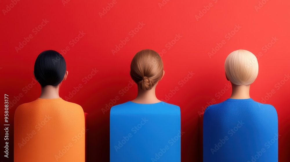 Diverse Voters Casting Ballots in 2024 Vibrant Election Backdrop Diverse Voters Casting Ballots in 2024 Vibrant Election Backdrop