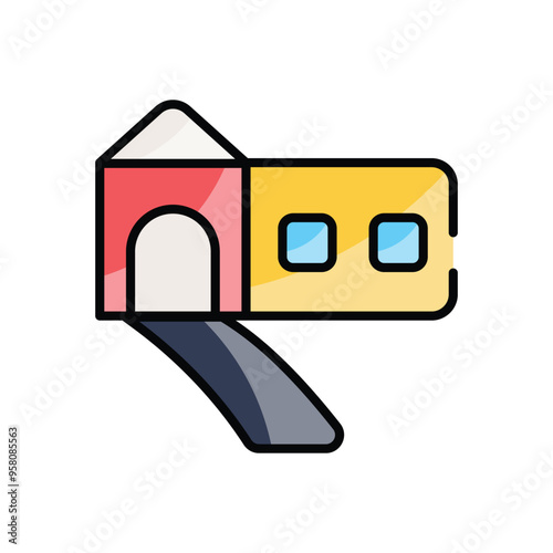 Driveway vector icon