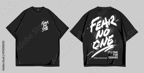 Design t shirt street wear front and back