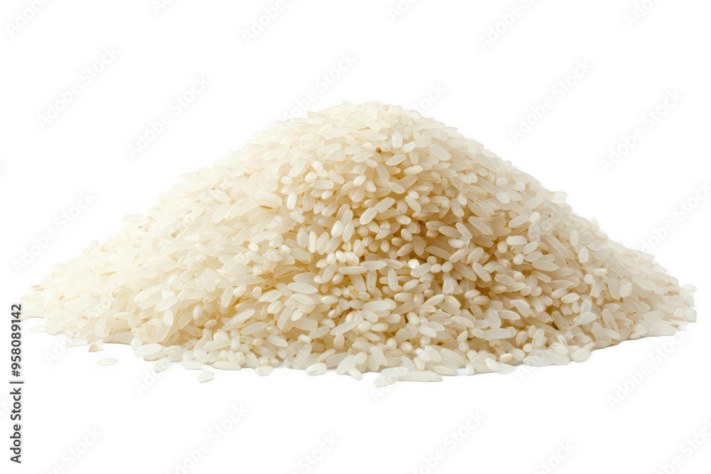 A pile of rice on a transparent background A pile of rice on a transparent background