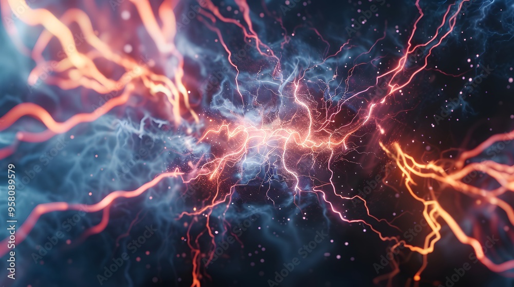 electric lighting, abstract electrical background