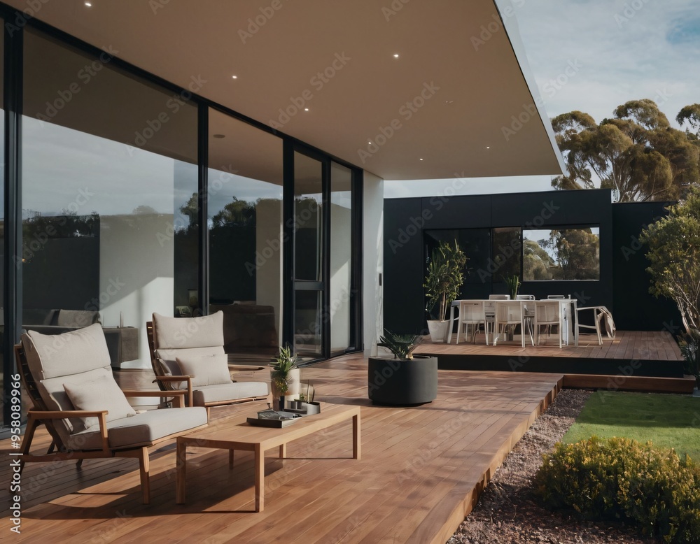 Beautiful modern home in South Australia, urban environment, modern accessories and furniture Beautiful modern home in South Australia, urban environment, modern accessories and furniture