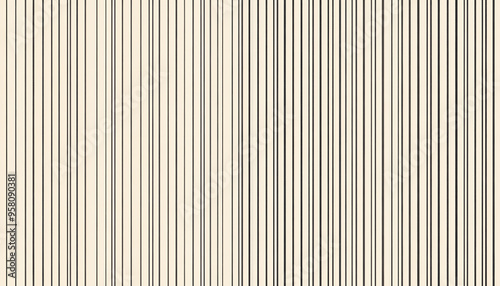 Thin, repeating lines or stripes, either vertical or horizontal, on a neutral background