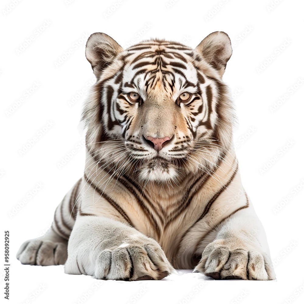 Obraz premium white bengal tiger